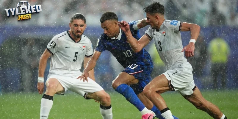 Cục diện trận đấu Pháp vs Iraq