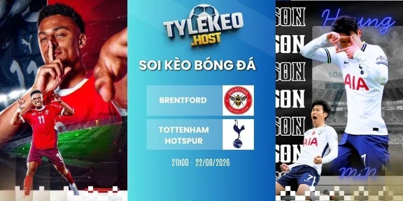 Soi kèo nhà cái Brentford vs Tottenham Hotspur - 21h00 22/08/2026 - NHA
